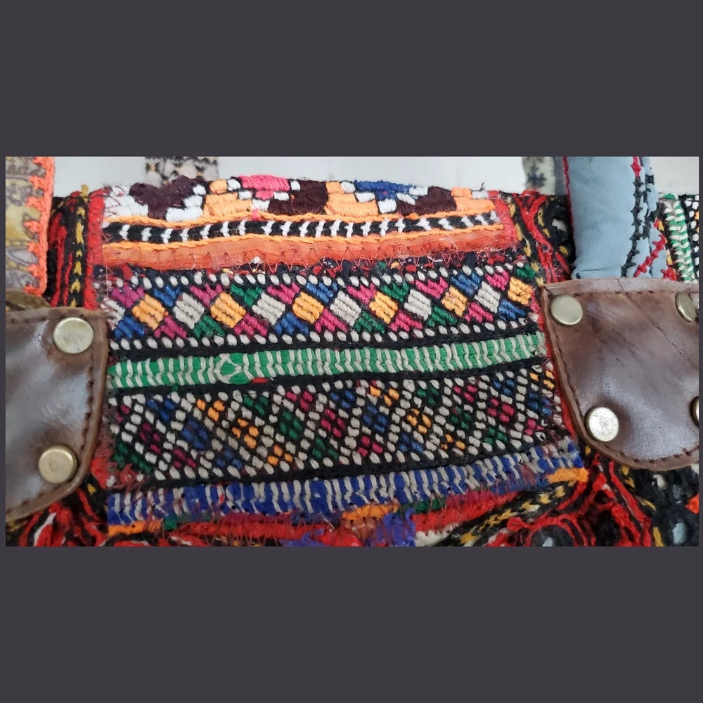 artisan banjara Zari Ethnic handmade Embroidered Repurposed Patchwork bag